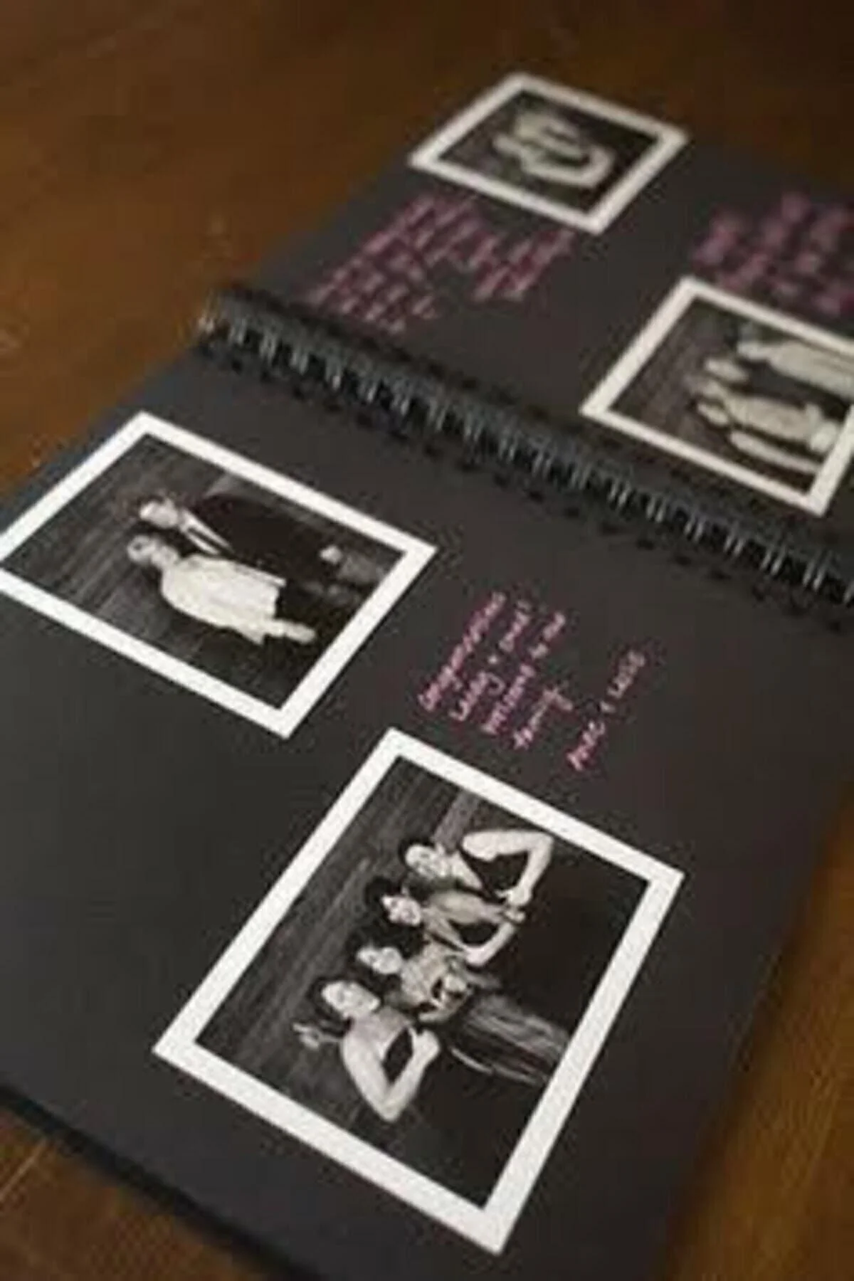 Siyah 80 Sayfalı Defter, Foto Albüm, Polaroid Foto Albüm, Anı Def
