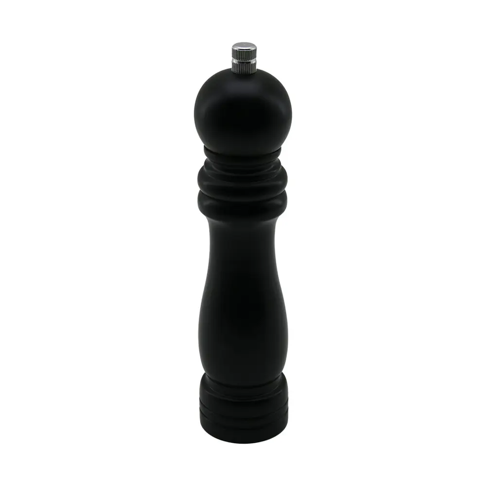 SİYAH AHŞAP  BÜYÜK= ÇAP: 4.5CM - UZUNLUK: 19.5CM TUZ - BAHARAT ÖĞ