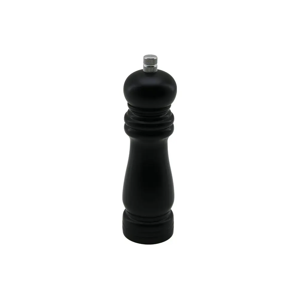 SİYAH AHŞAP  KÜÇÜK= ÇAP: 4.5CM - UZUNLUK: 15.5CM TUZ - BAHARAT ÖĞ