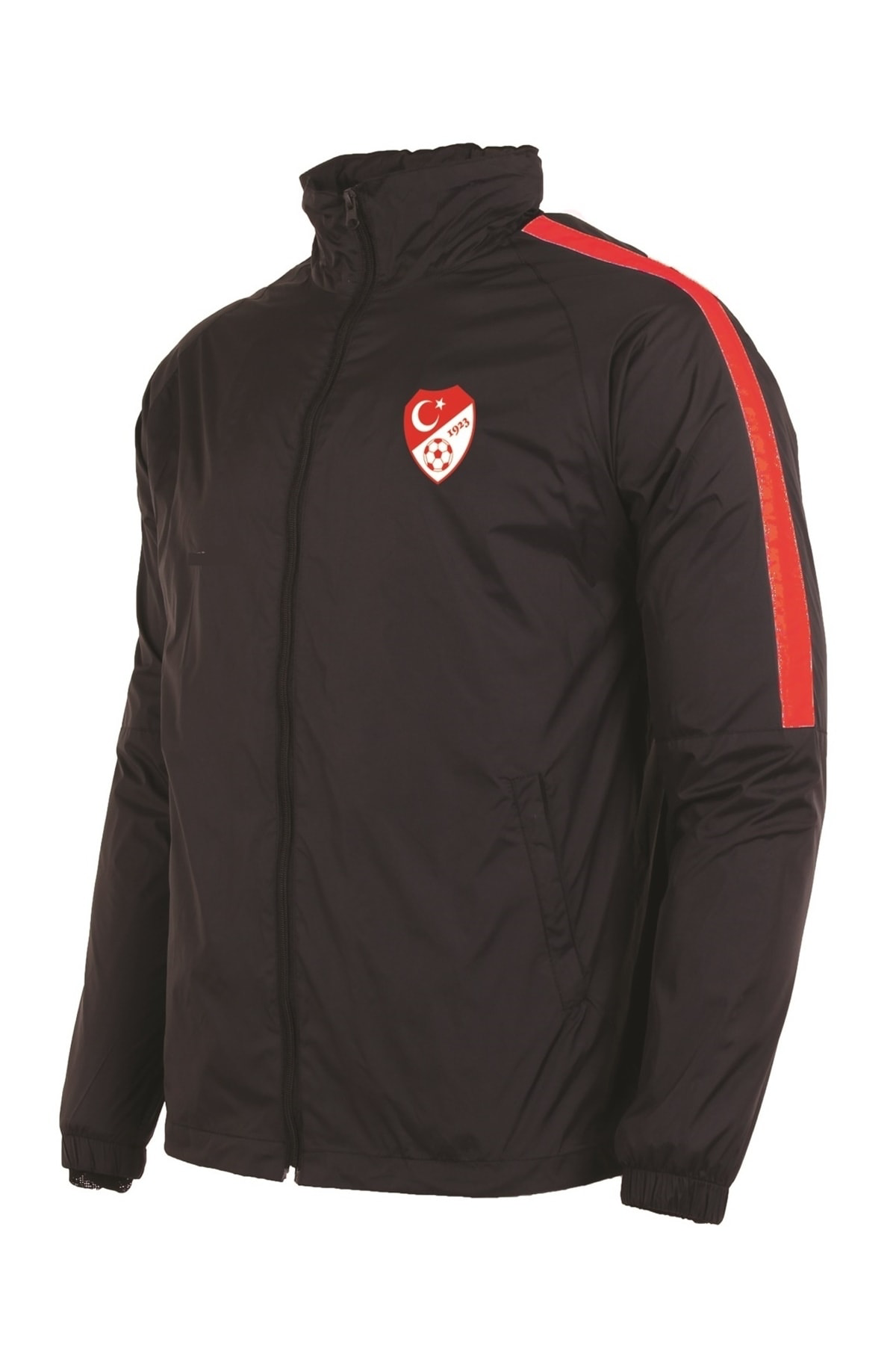 K18moda Siyah Astarlı Yağmurluk, Tff Armalı Ve Tff Yazılı K0152