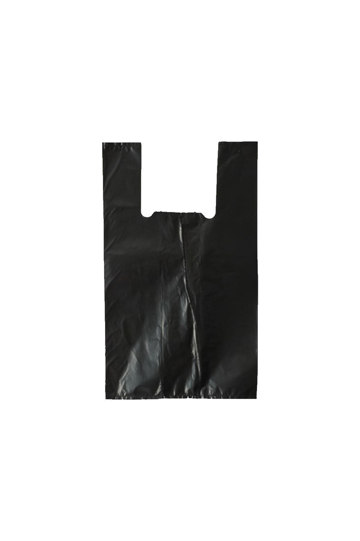 Ambalaj Markt Siyah Atlet Poşet Büyük Boy, Market Poşet 5 Kg