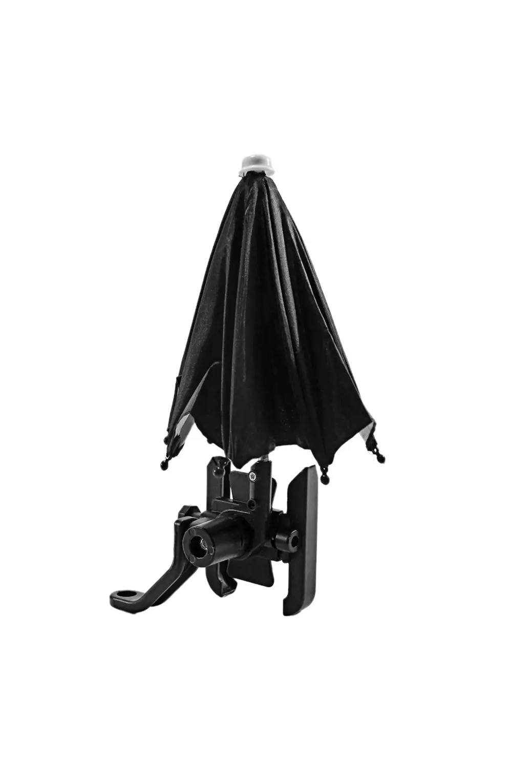 Siyah Ayna Bağlantılı Şemsiyeli Ayarlı Telefon Tutucu Aliminyum A