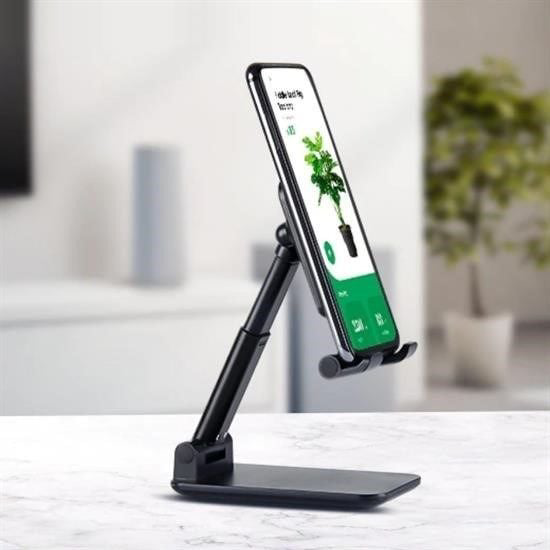 Siyah Aynalı Cep Telefonu Sabitleyici Stand Katlanabilir Ayarlana Siyah Aynalı Cep Telefonu Sabitleyici Stand Katlanabilir Ayarlana