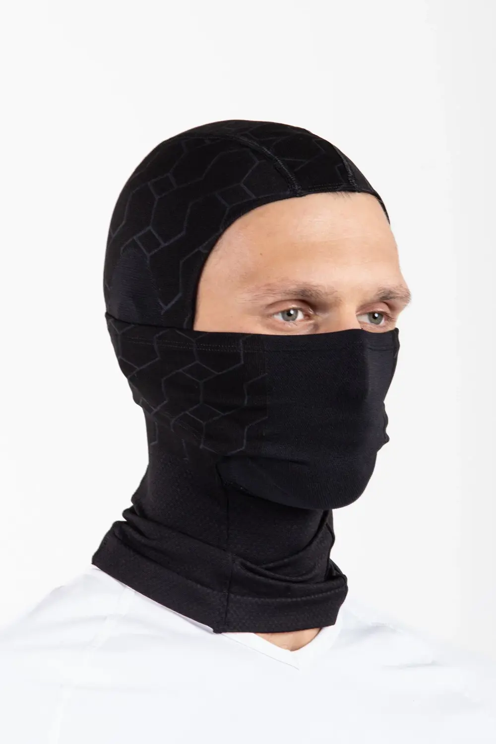 Siyah Balaklava Termal Kar Maskesi Unisex