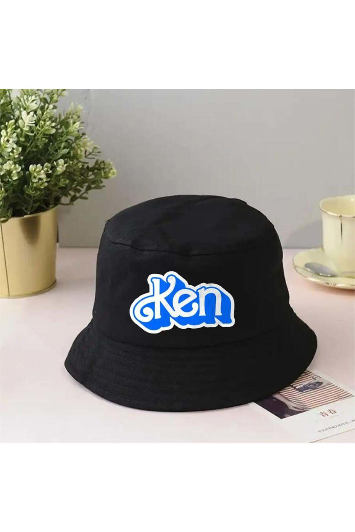 Siyah Barbie - Ken Bucket Şapka