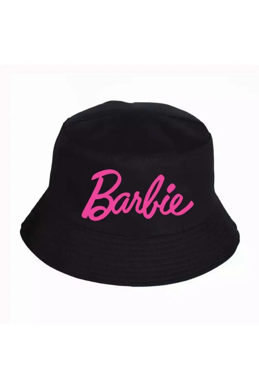 Siyah Barbie Logo Bucket Şapka