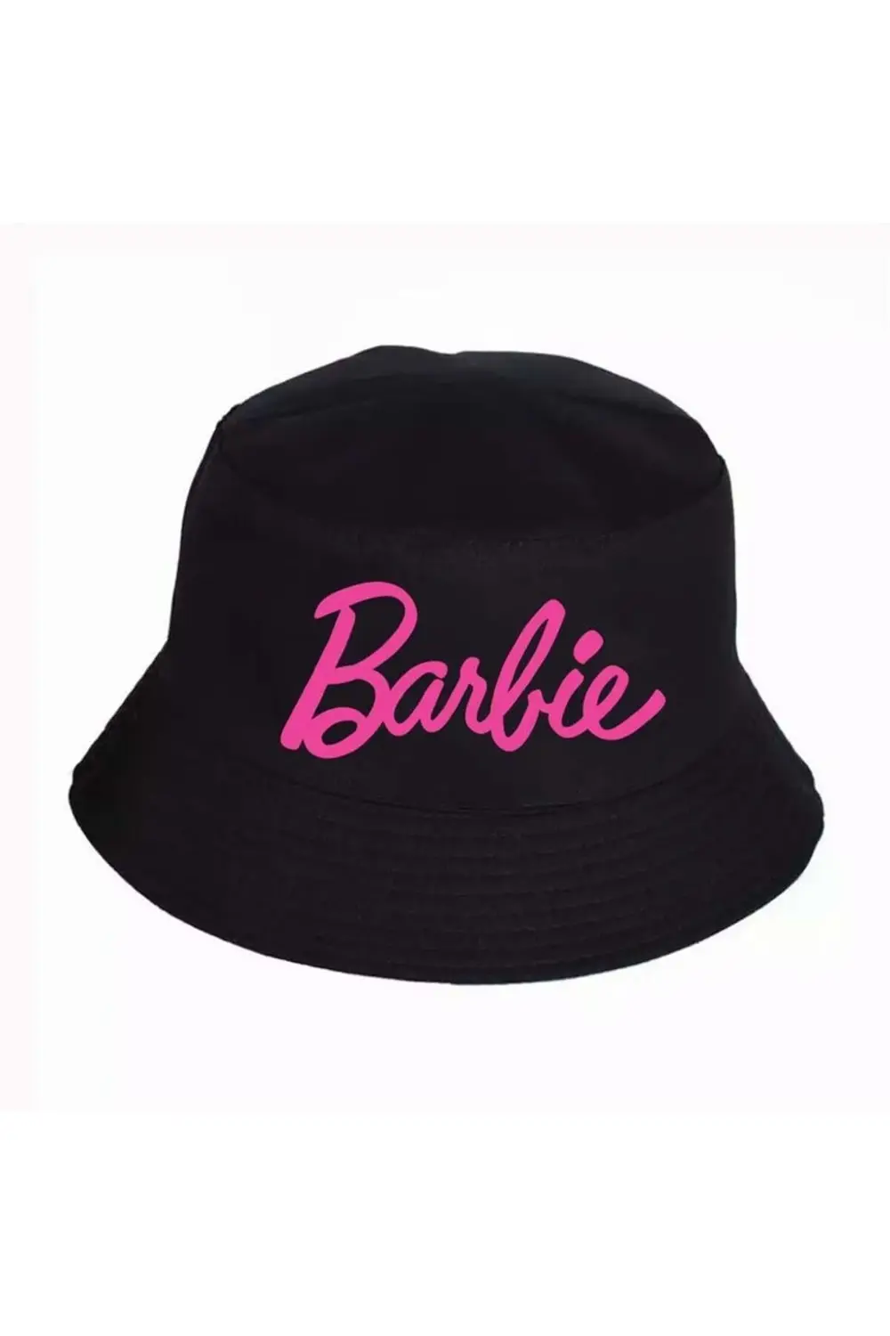 Siyah Barbie Logo Bucket Şapka