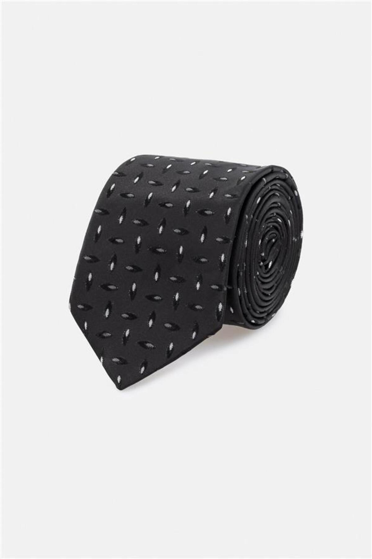 Siyah Baskılı Kravat
