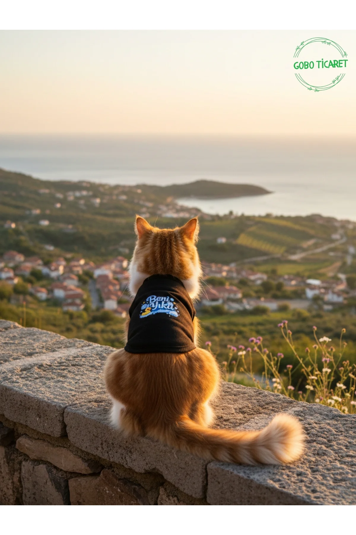 Siyah Beni Yıka Baskılı Kedi ve Köpek Kıyafeti–Evcil Hayvan Tişör