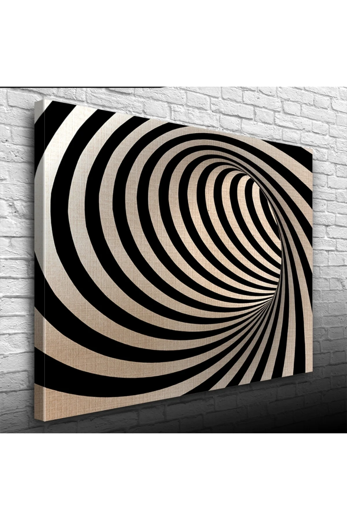 Siyah Beyaz Çizgili Kanvas Tablo 50 x 70 Siyah Beyaz Çizgili Kanvas Tablo 50 x 70