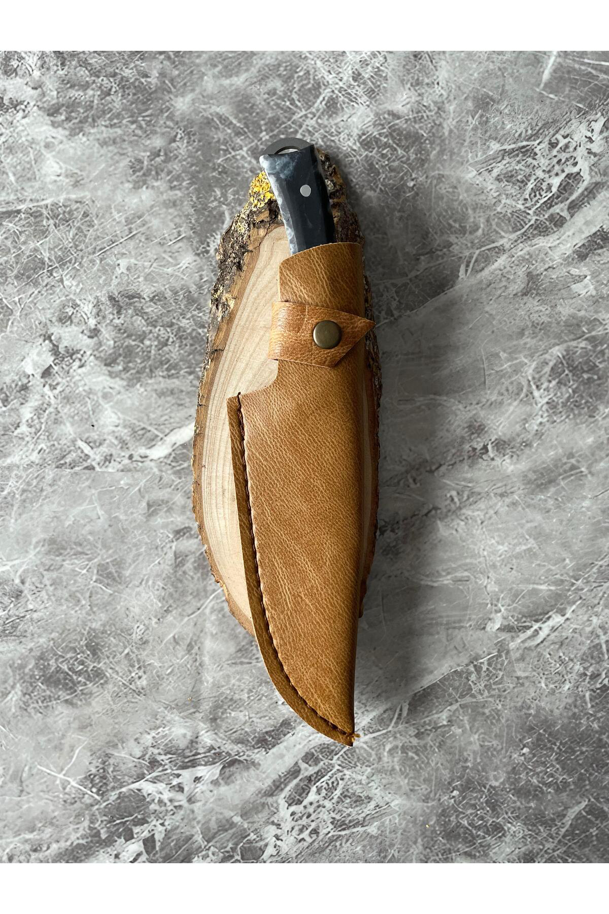 Siyah-Beyaz Epoksi Kabze Kamp Bıçağı – Kılıflı, | Outdoor, Hediye