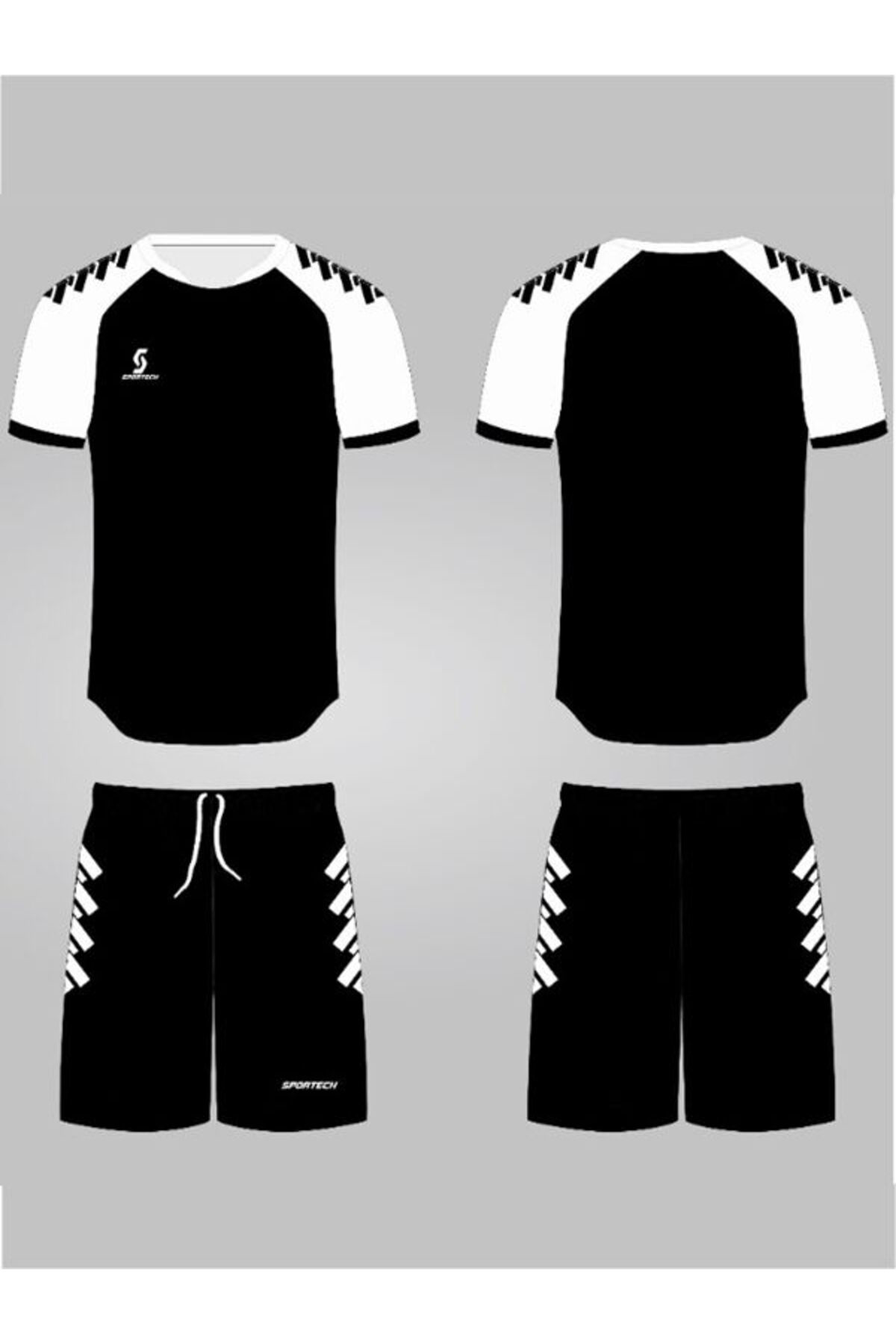 Sportech Siyah-Beyaz Forma Takımı (İsim Ve Numara Yazılır) K0175-Xl Sportech Siyah-Beyaz Forma Takımı (İsim Ve Numara Yazılır) K0175-Xl