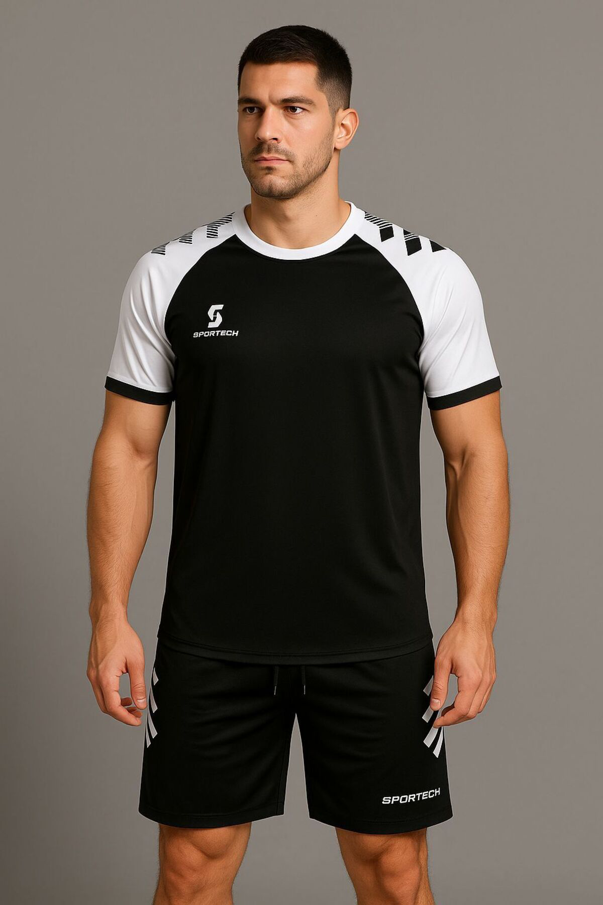 Sportech Siyah-Beyaz Forma Takımı (İsim Ve Numara Yazılır) K0175-Xl Sportech Siyah-Beyaz Forma Takımı (İsim Ve Numara Yazılır) K0175-Xl