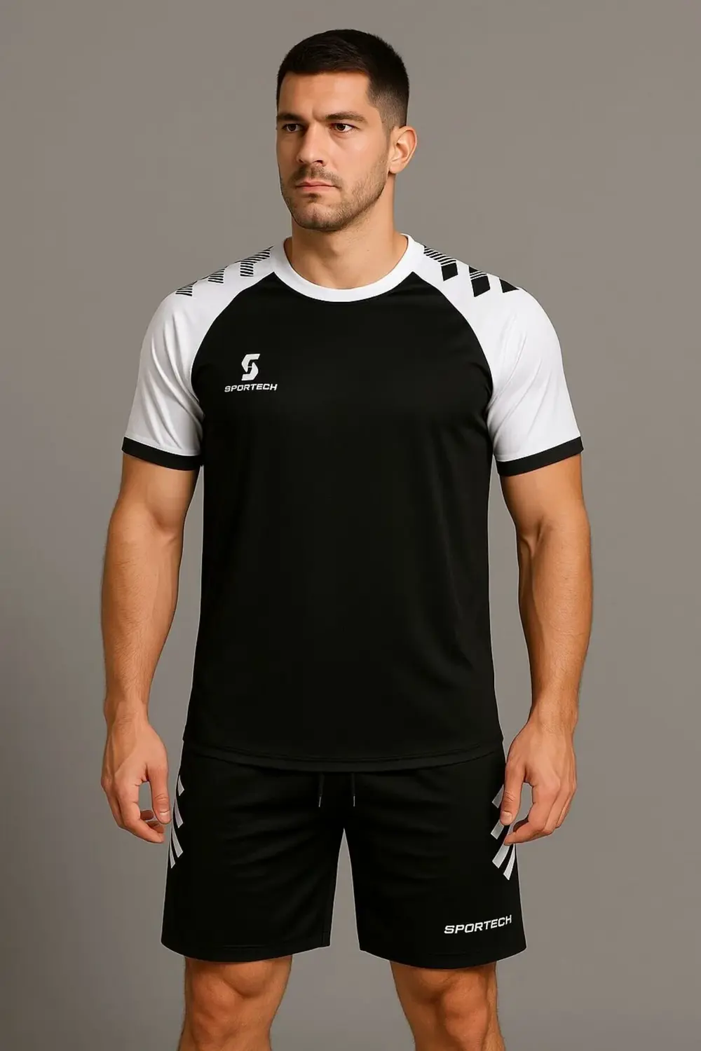 Siyah-Beyaz Forma Takımı (İsim ve Numara Yazılır) K0175-XL