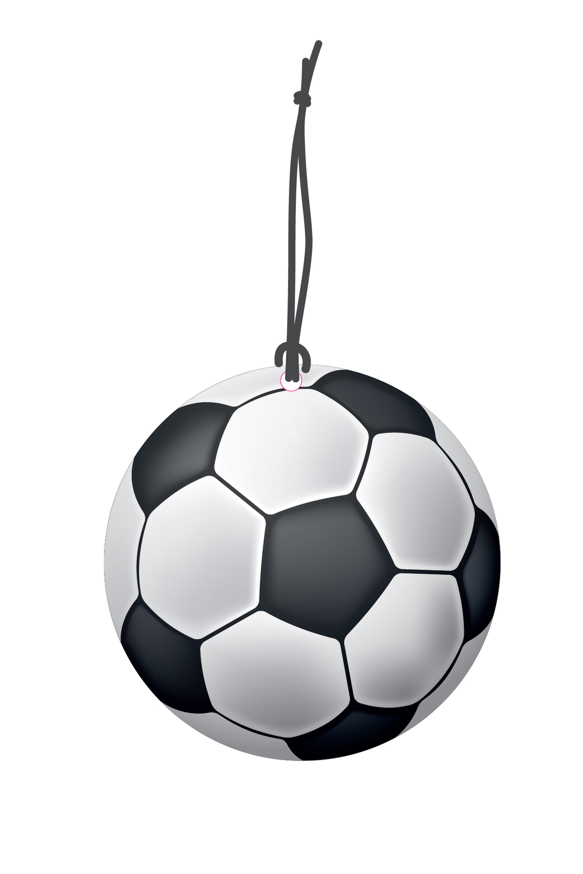 Siyah Beyaz Futbol Topu Görselli Oto Kokusu Dikiz Ayna Süsü Torpi