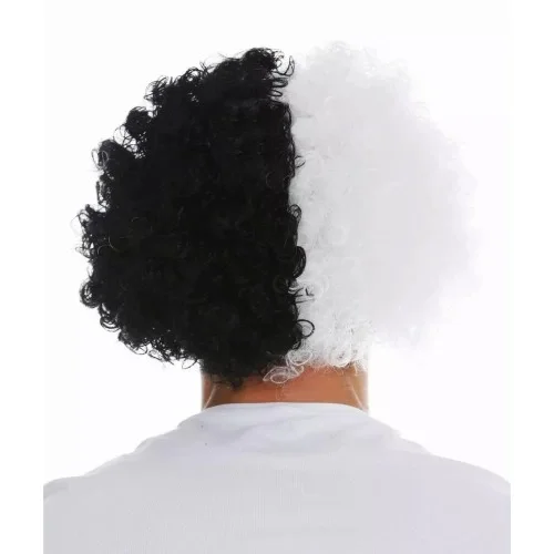 Siyah Beyaz Kıvırcık Afro Bonus Taraftar Peruğu Fiyatı, Yorumları ve Özellikleri