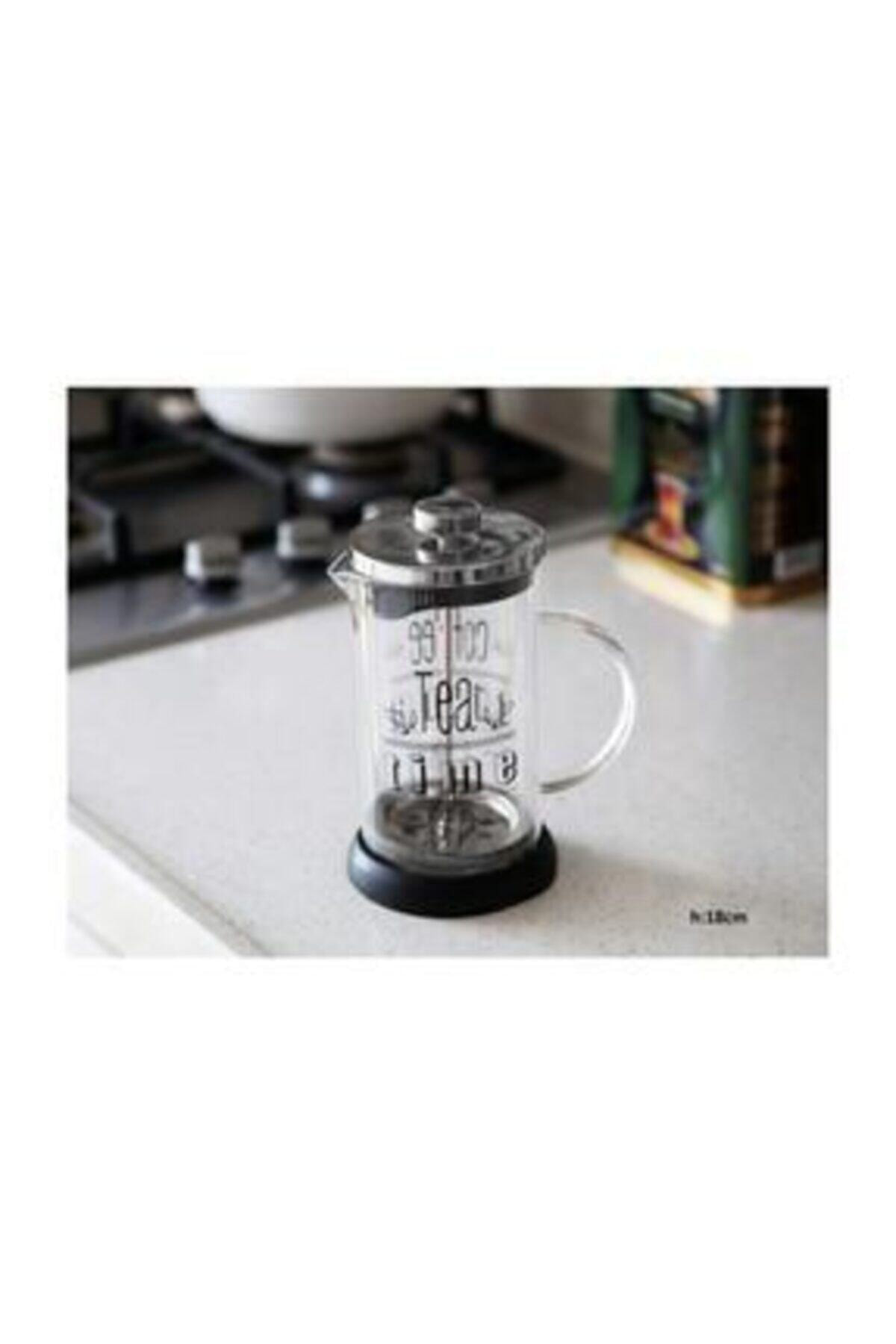 Yitian Siyah Bitki Çayı Demliği French Press  350 Ml