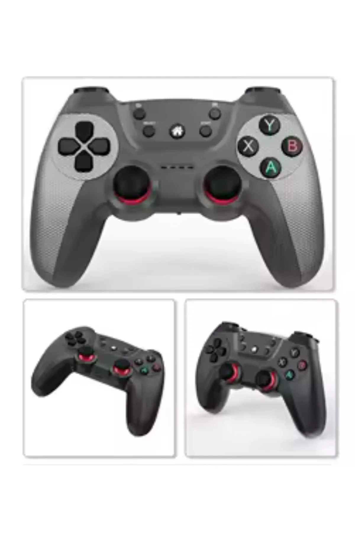 Siyah bluetooth bağlantılı kablosuz gamepad PC uyumlu garantisiz 1 adet - Elektronik
