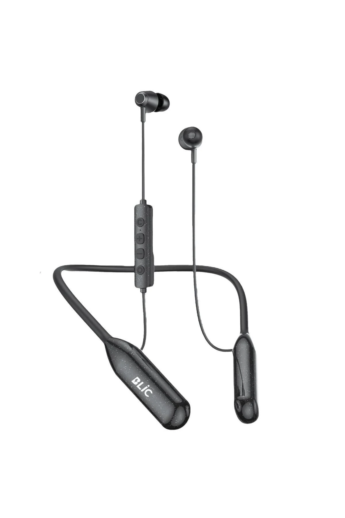 Siyah Boyun Askılı Bluetooth Kulaklık, Aktif Gürültü Önleme ve Oyun Modu Özellikli