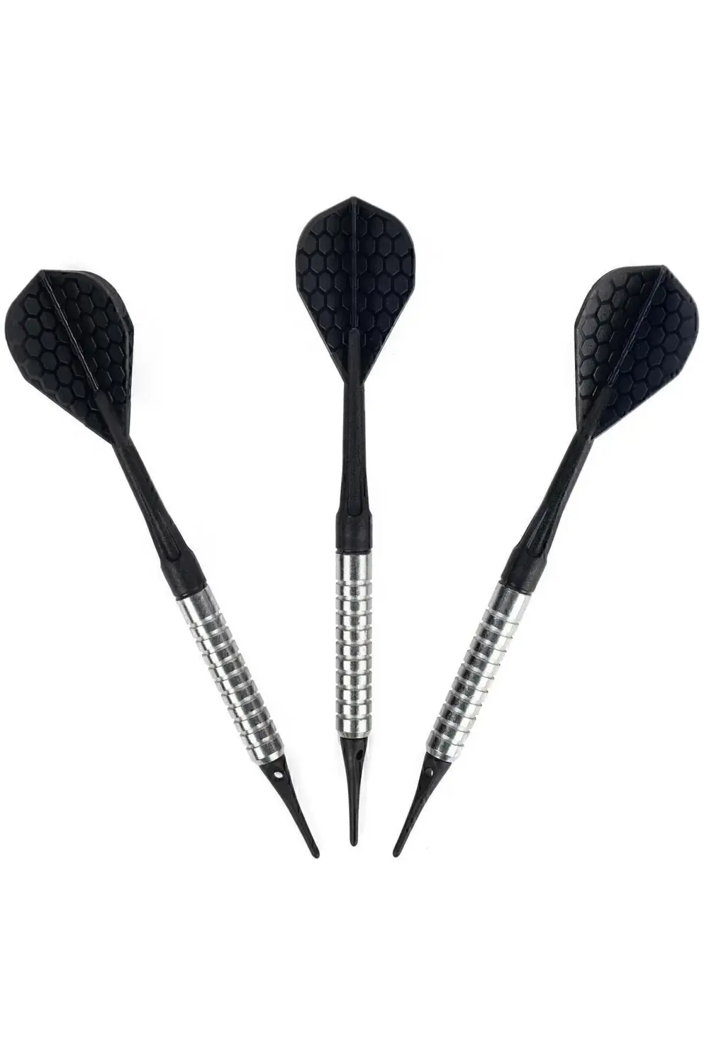 Siyah Canaveral Plastik Uçlu Dart - 3'lü - Siyah - S100 12 gr