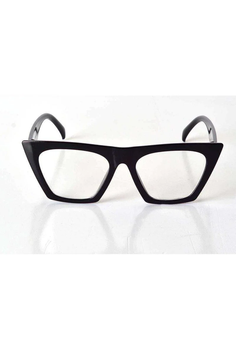 Siyah Çerçeveli Şeffaf Cam Gözlük - UV400 Korumalı Unisex Stil Fiyatı, Yorumları ve Özellikleri