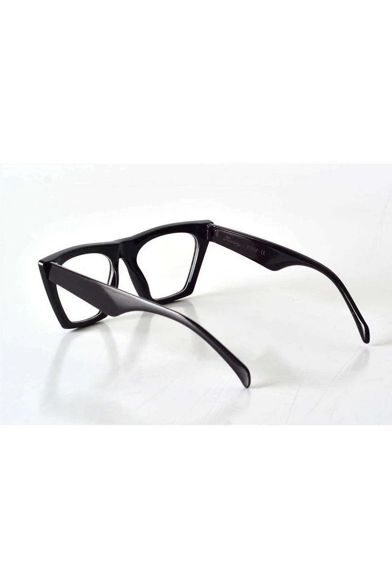 Siyah Çerçeveli Şeffaf Cam Gözlük - UV400 Korumalı Unisex Stil Fiyatı, Yorumları ve Özellikleri