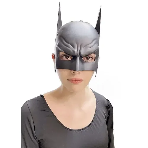Siyah Çocuk Batman Maskesi Lastikli