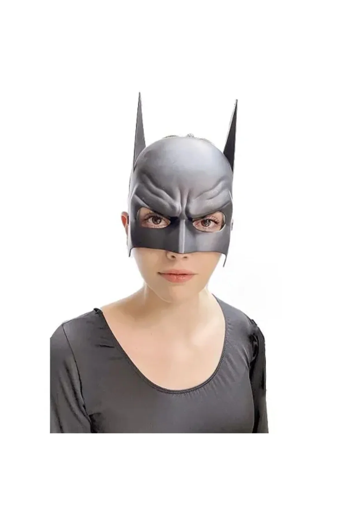 Siyah Çocuk Batman Maskesi Lastikli