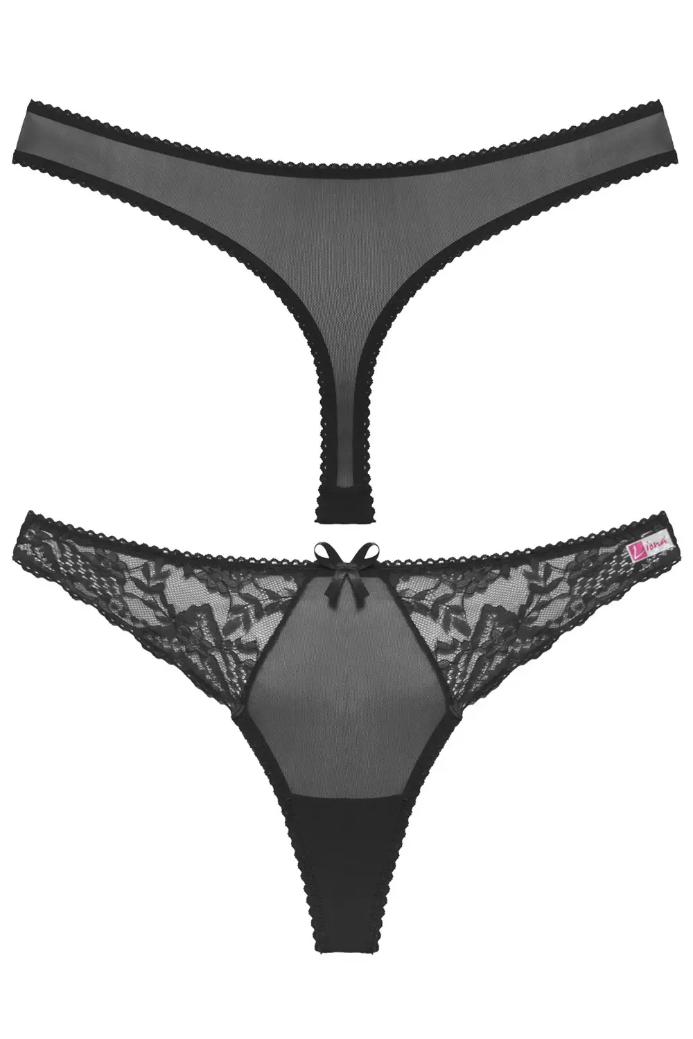 Pilelistore Siyah Dantelli Fantazi G String Külot