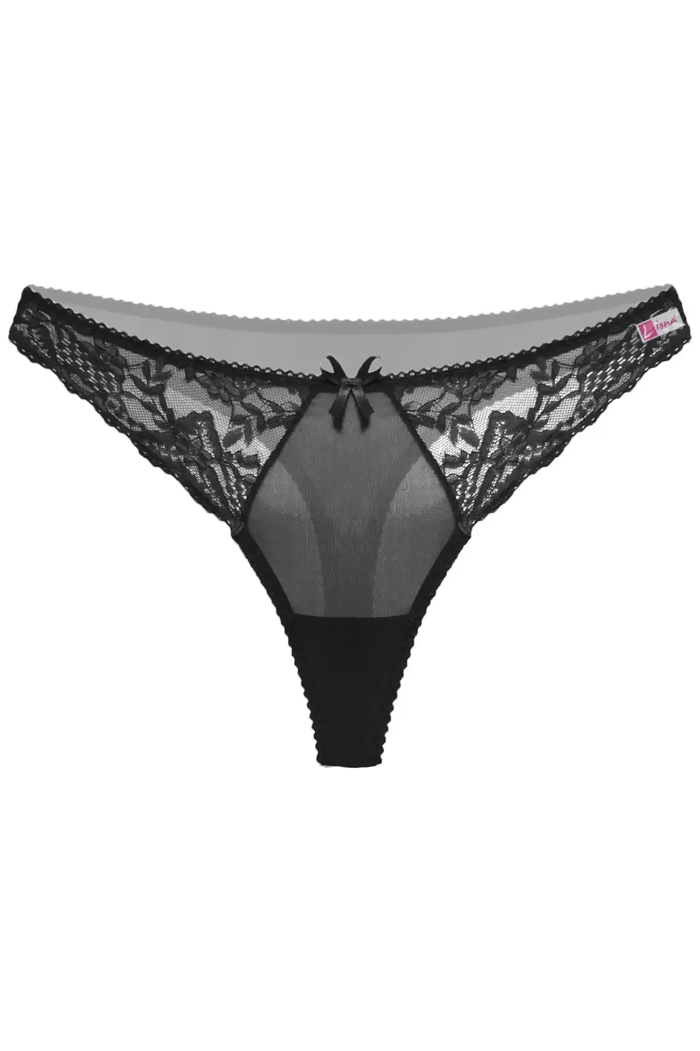 Pilelistore Siyah Dantelli Fantazi G String Külot