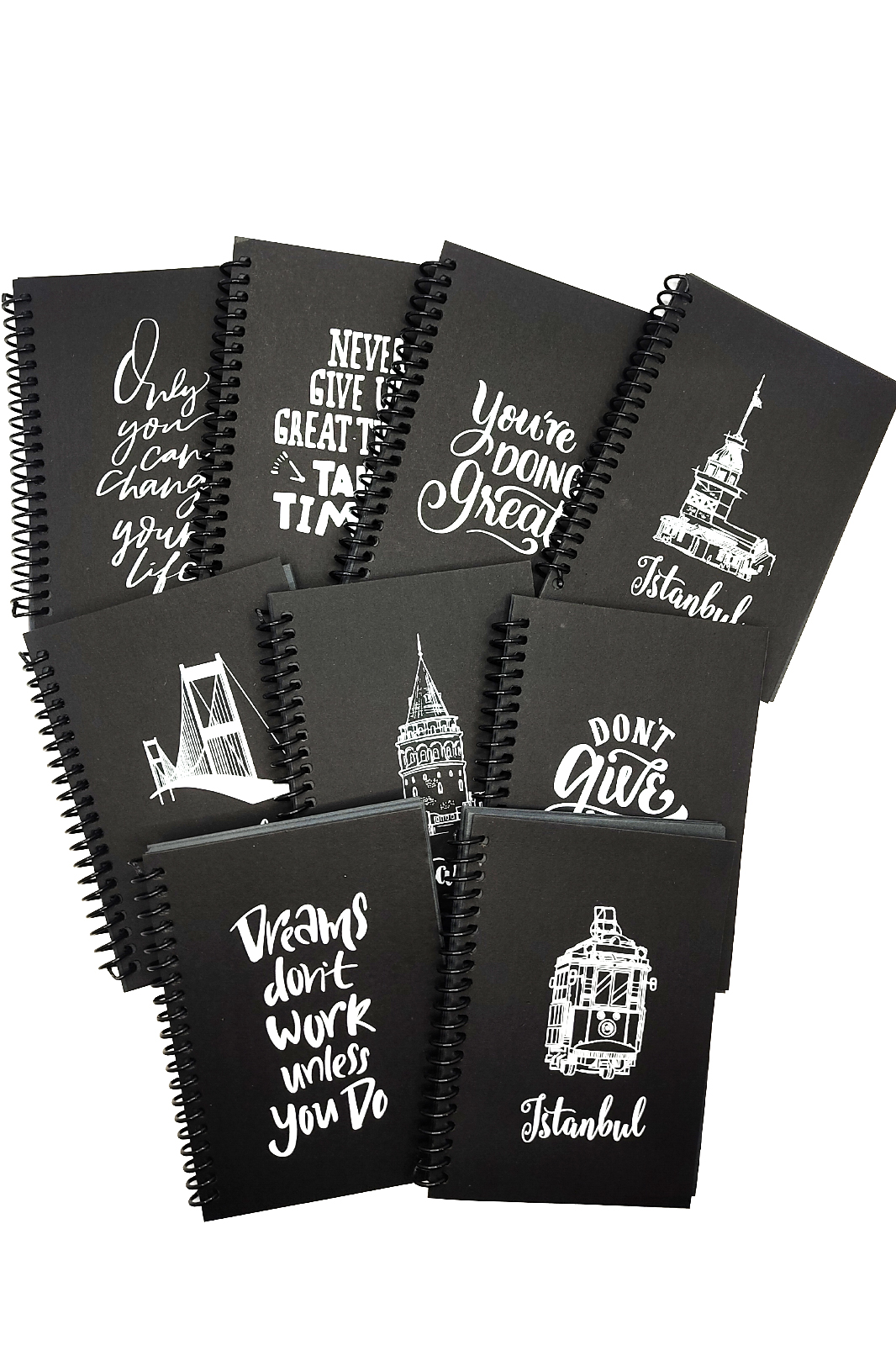 Limmy Siyah Defter Motivasyon Sözlü Dreams Siyah Yaprakli A6 Not Defter