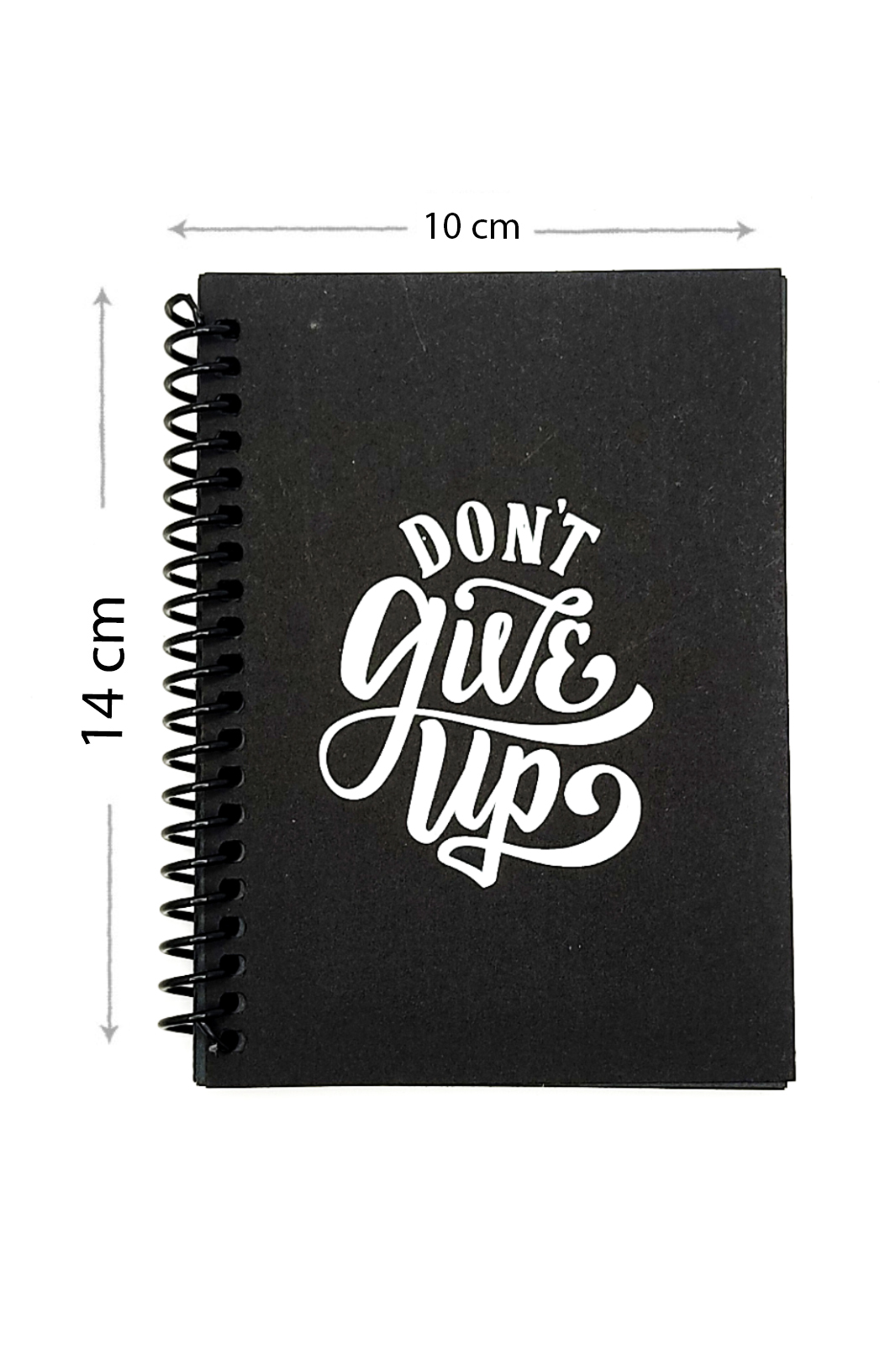 Limmy Siyah Defter Motivasyon Sözlü Dont Give Siyah Yaprakli A6 Not Def