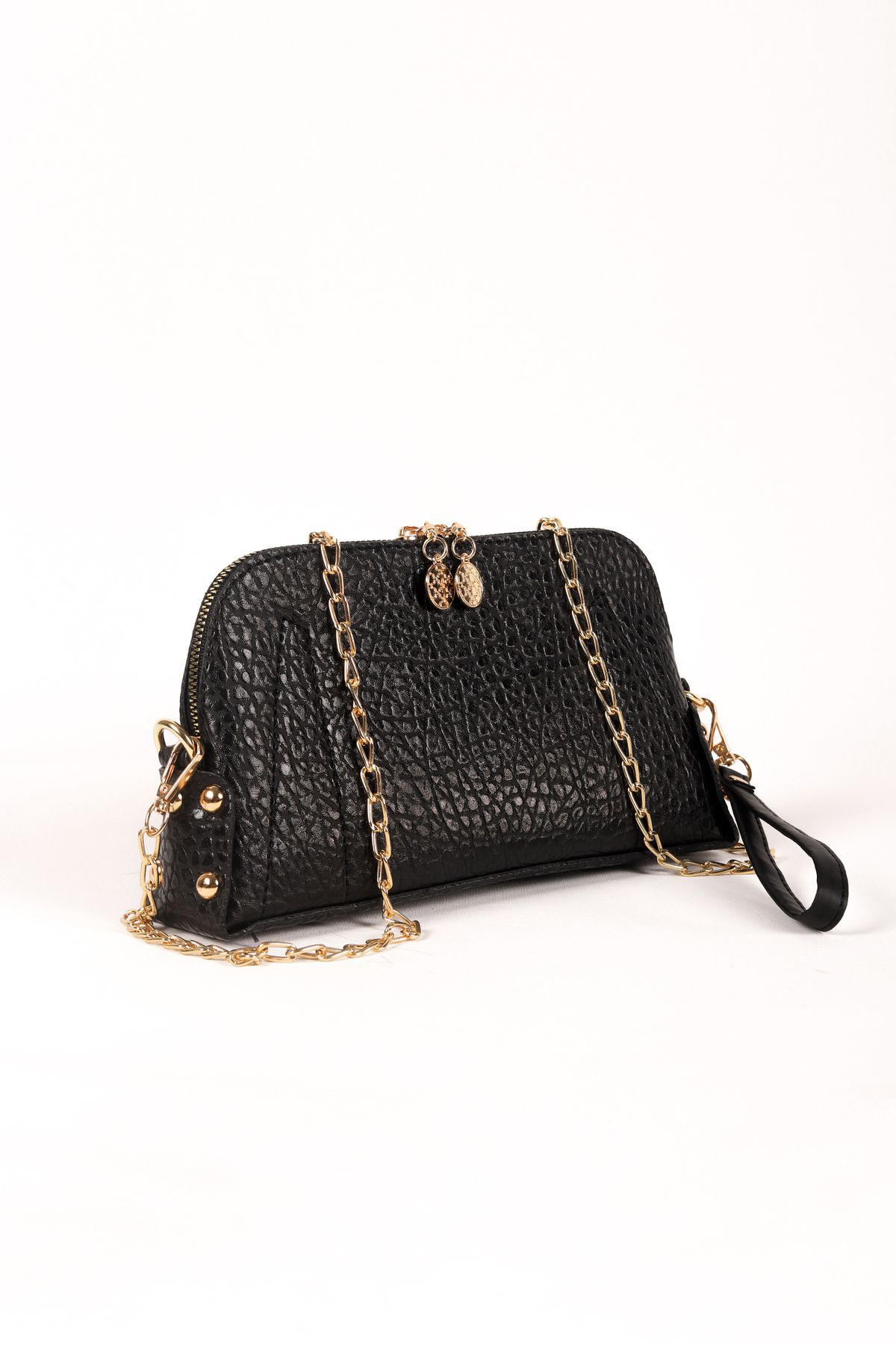 Siyah Desenli El Çantası Seti