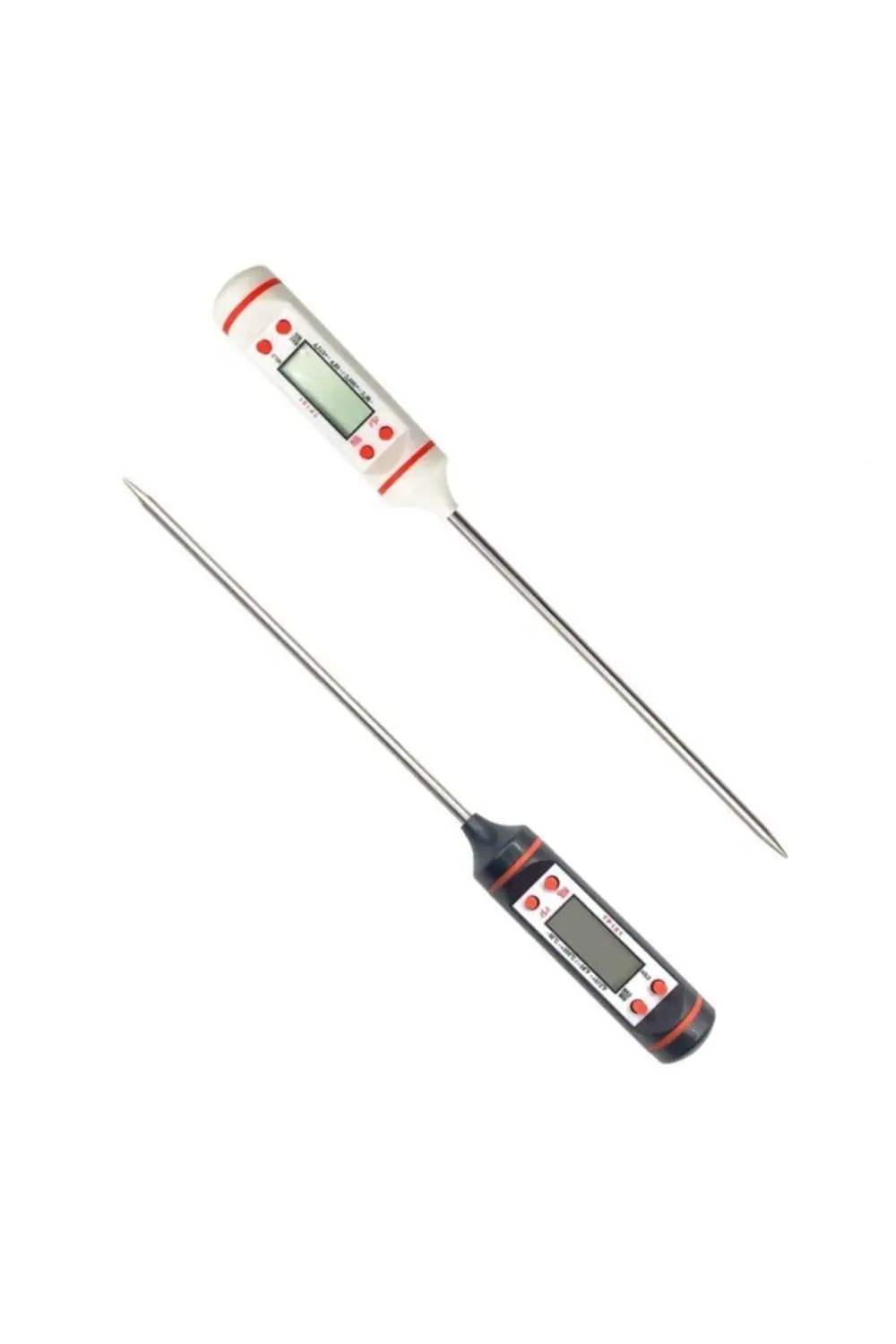 Siyah Dijital LCD Gıda ve Yemek Termometresi Batırmalı Mutfak Ölç