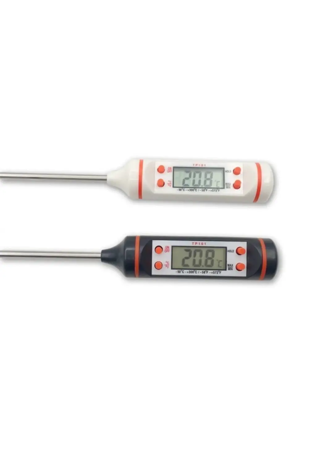Siyah Dijital Lcd Gıda Yemek Termometresi Batırmalı Mutfak Termom