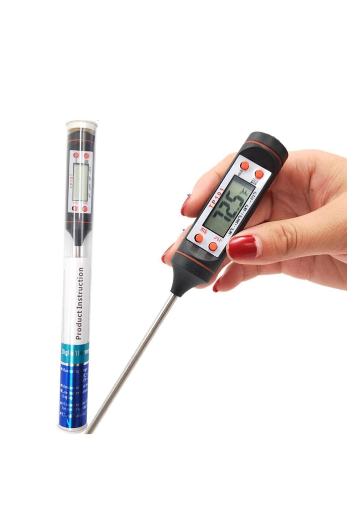 Siyah Dijital Lcd Mutfak Yemek Gıda Süt Mama Barbekü Yoğurt Termo