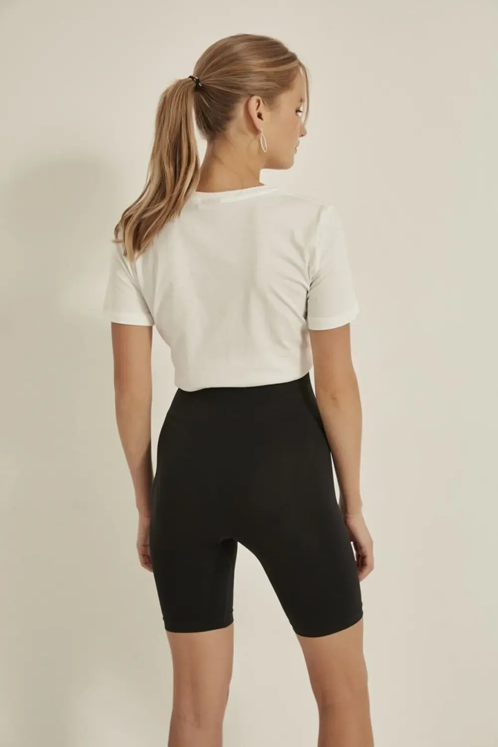 Siyah Dikişsiz Uzun Paçalı Kadın Boxer Korse 3005