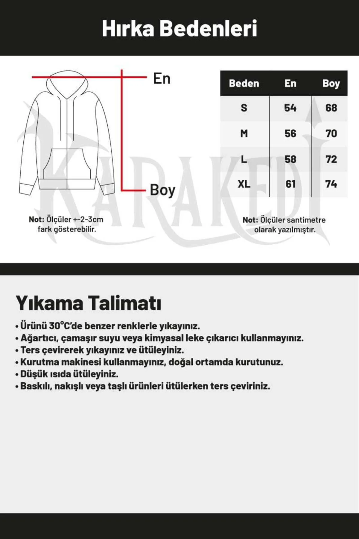 Siyah Düz Kalın Kapüşonlu Unisex Hırka