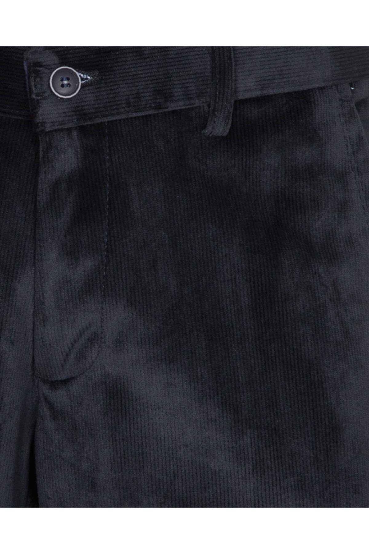 Süvari Siyah Erkek Kadife Pantolon