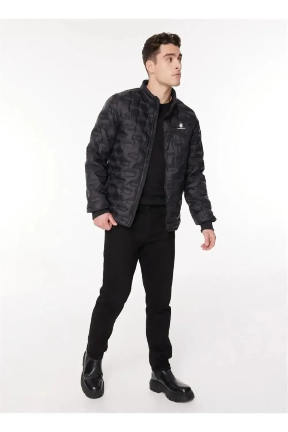 Siyah Erkek Su İtici Mont 2WAMOTTCOAT3PR