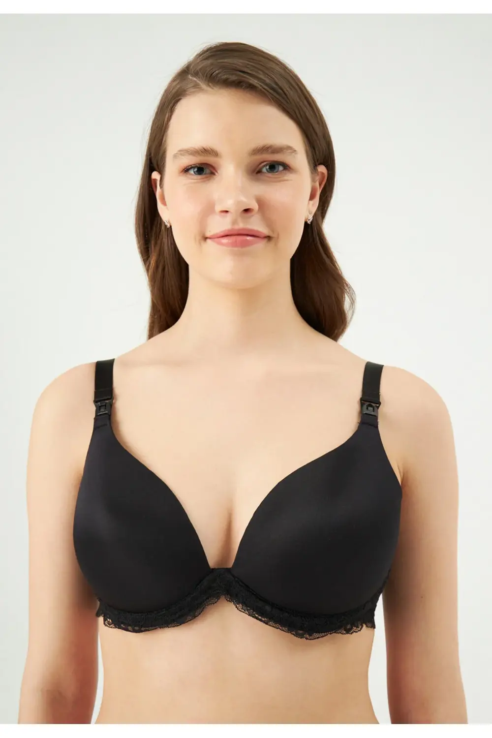 Siyah Ersk501 Kaplı Emzirme Sütyeni
