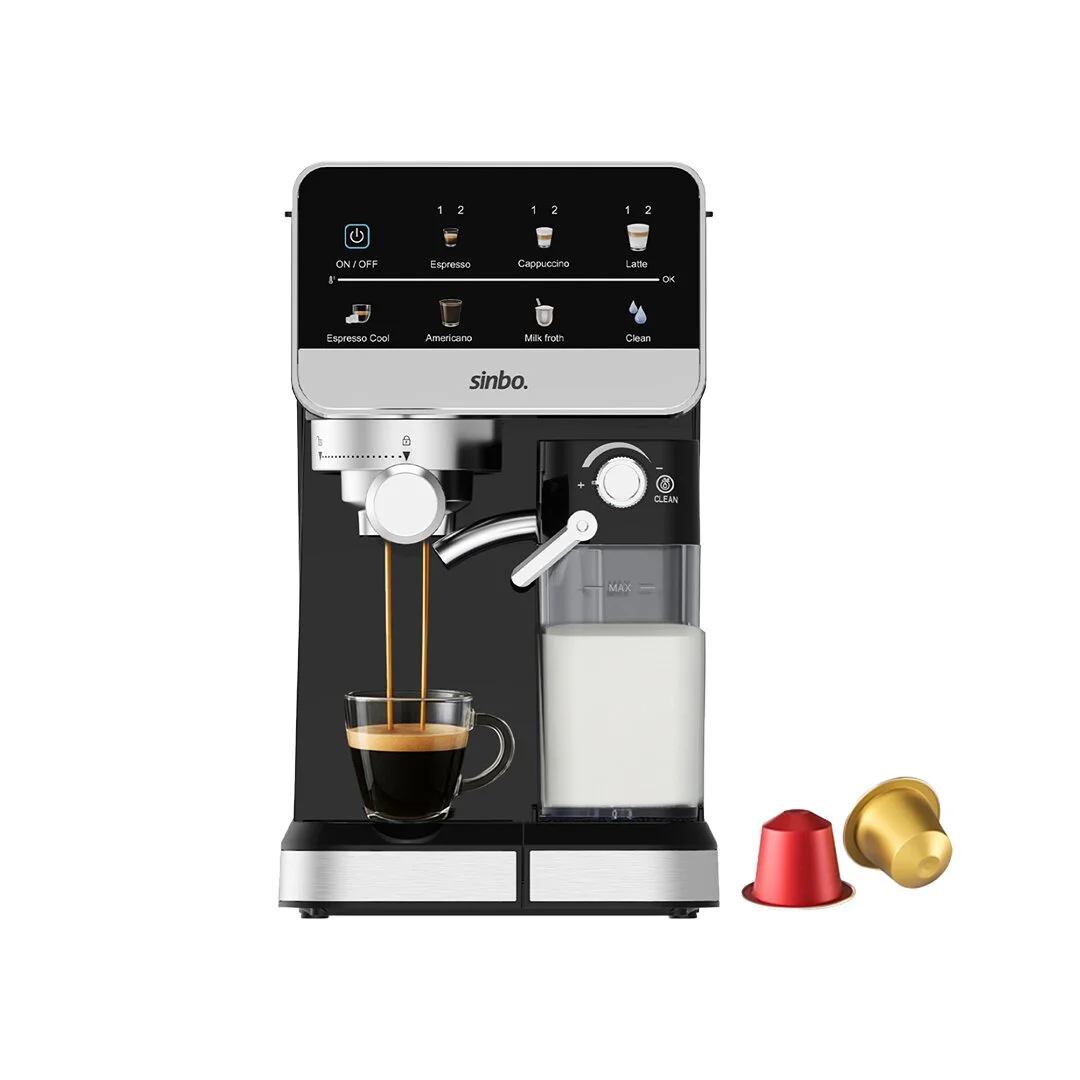 Siyah Espresso Kahve Makinesi 7 Farklı Kahve 1.5LT Su Hazne - 500ML Süt Hazne SCM-2996 Siyah Espresso Kahve Makinesi 7 Farklı Kahve 1.5LT Su Hazne - 500ML Süt Hazne SCM-2996
