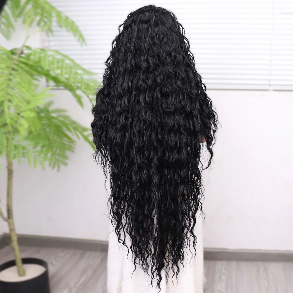 Siyah Fiber Sen Tül Peruk