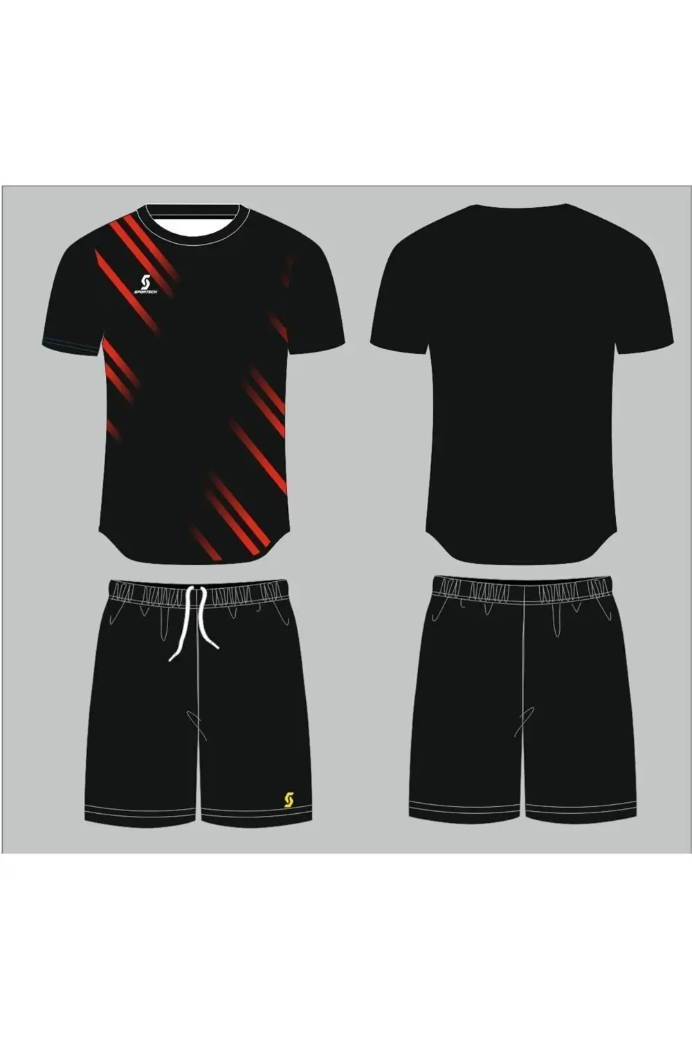 Siyah Forma Takımı K0137 (TEK KELİME ISİM VE NUMARA YAZILIR)