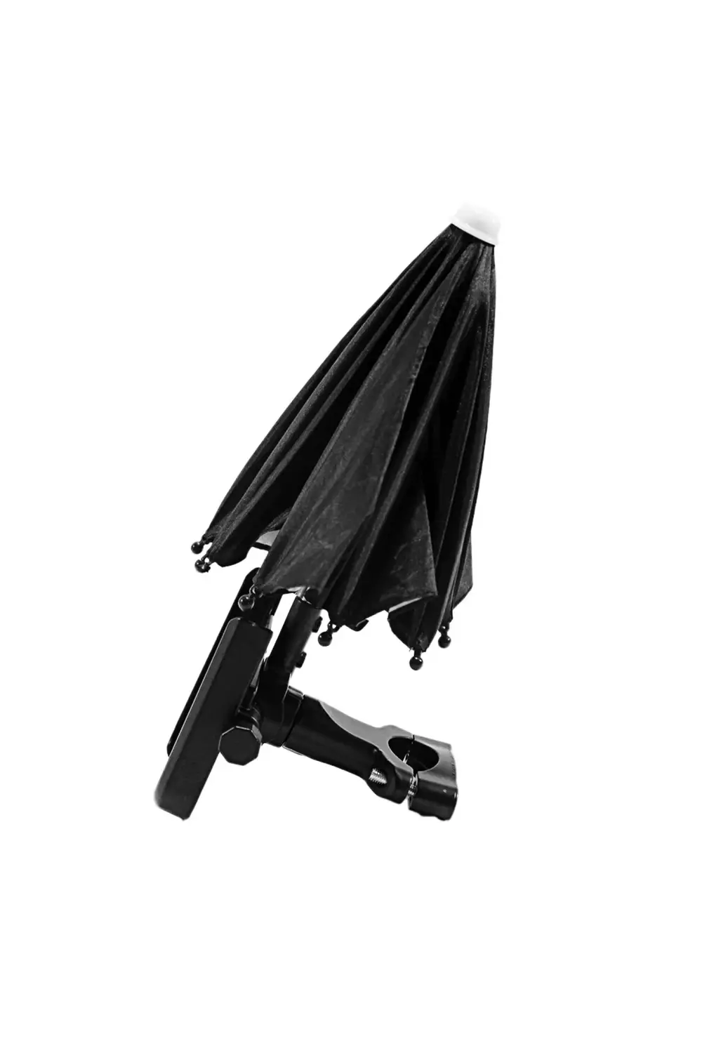 Siyah Gidon Bağlantılı Şemsiyeli Ayarlı Telefon Tutucu Aliminyum