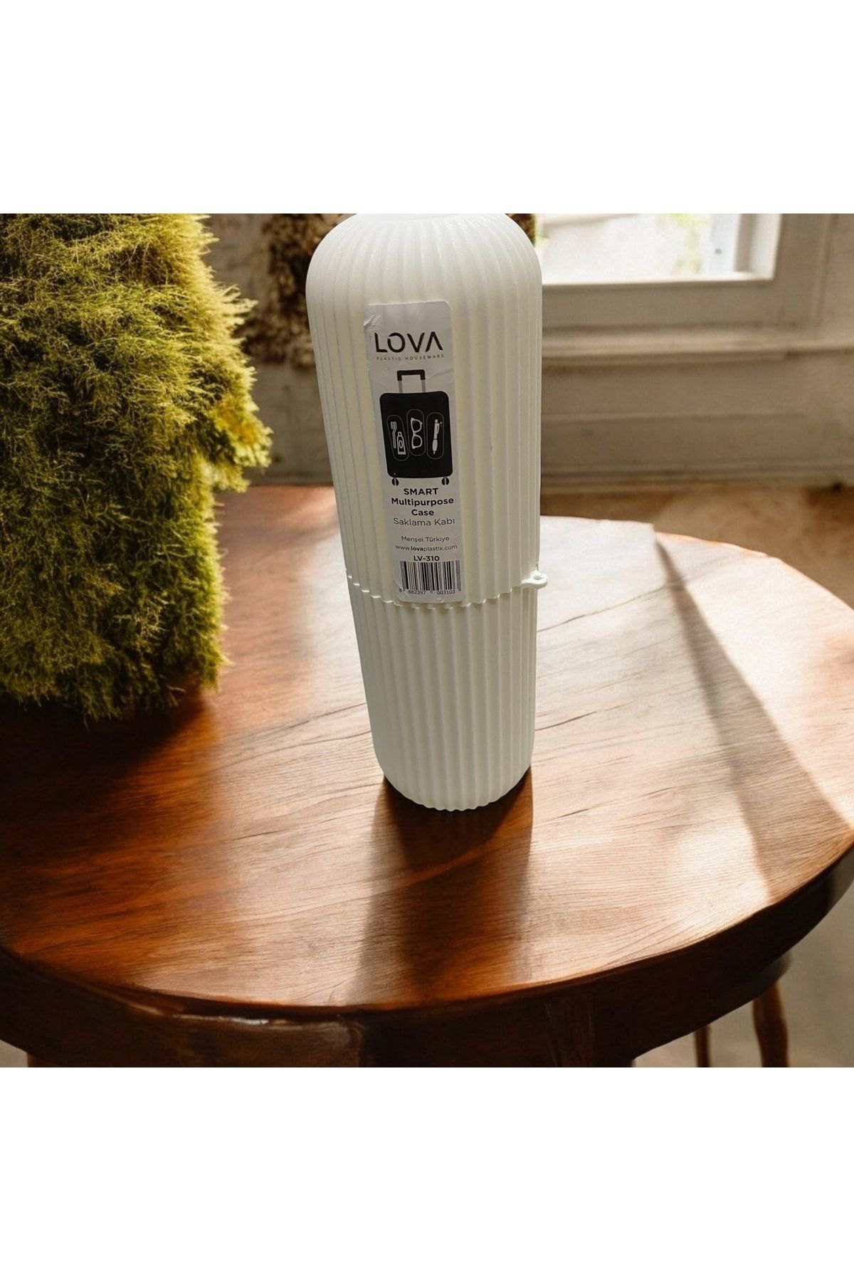 Siyah Gri Beyaz Renklerde 3 Adet Diş Fırçası Diş Macunu Saklama K