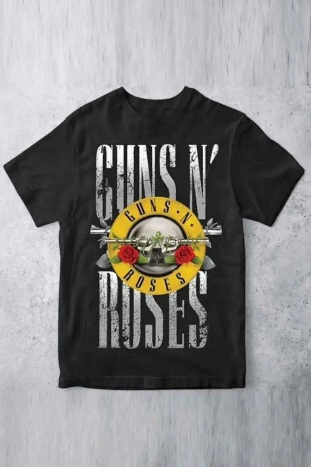 Siyah Guns N' Roses Logo Y2K Unisex T-shirt