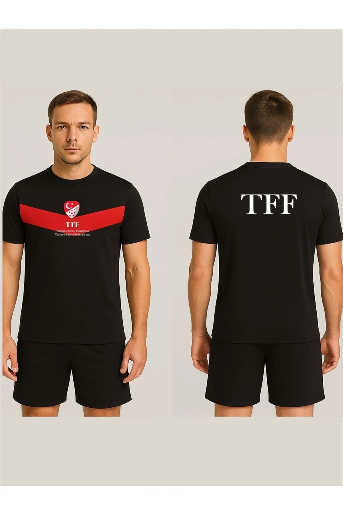 Siyah Hakem Antrenman Tişörtü, K0118