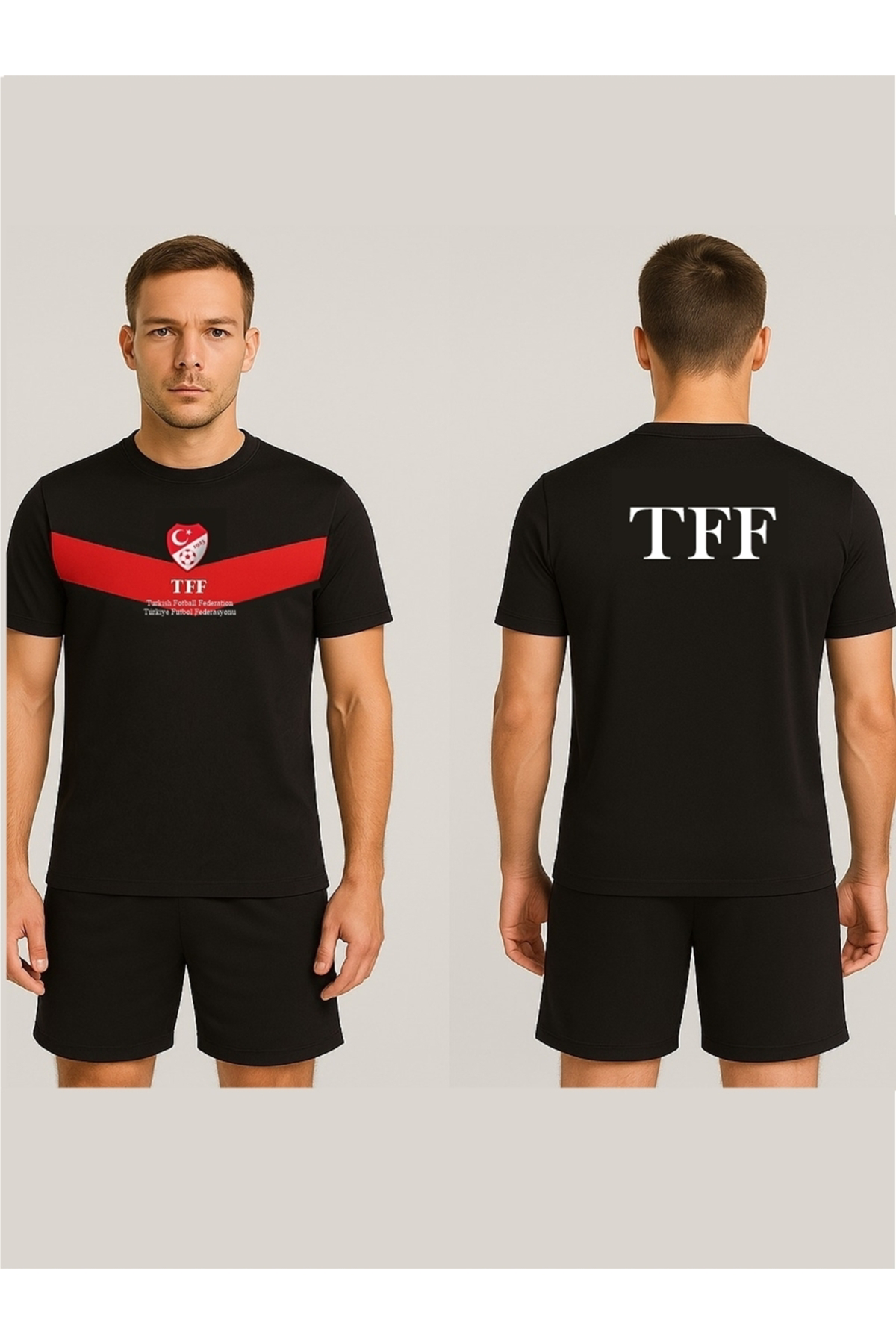 Sportech Siyah Hakem Antrenman Tişörtü, K0118