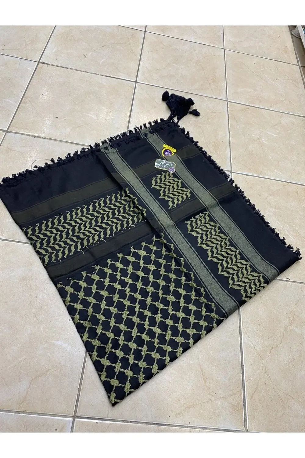 Siyah Haki Yeşili Dokuma